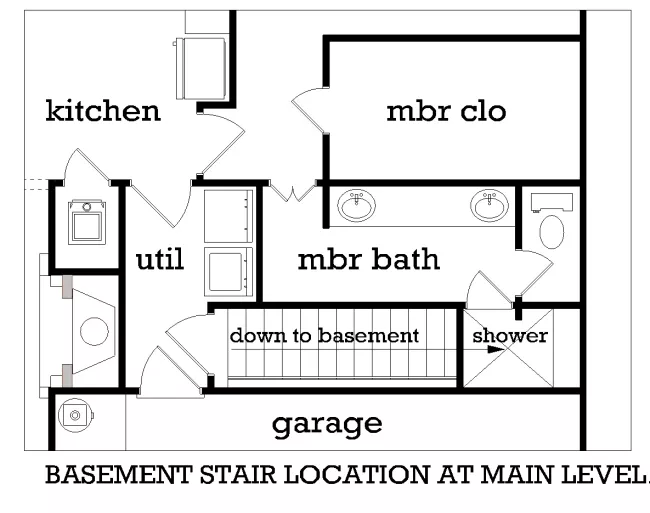 Optional Basement stair location